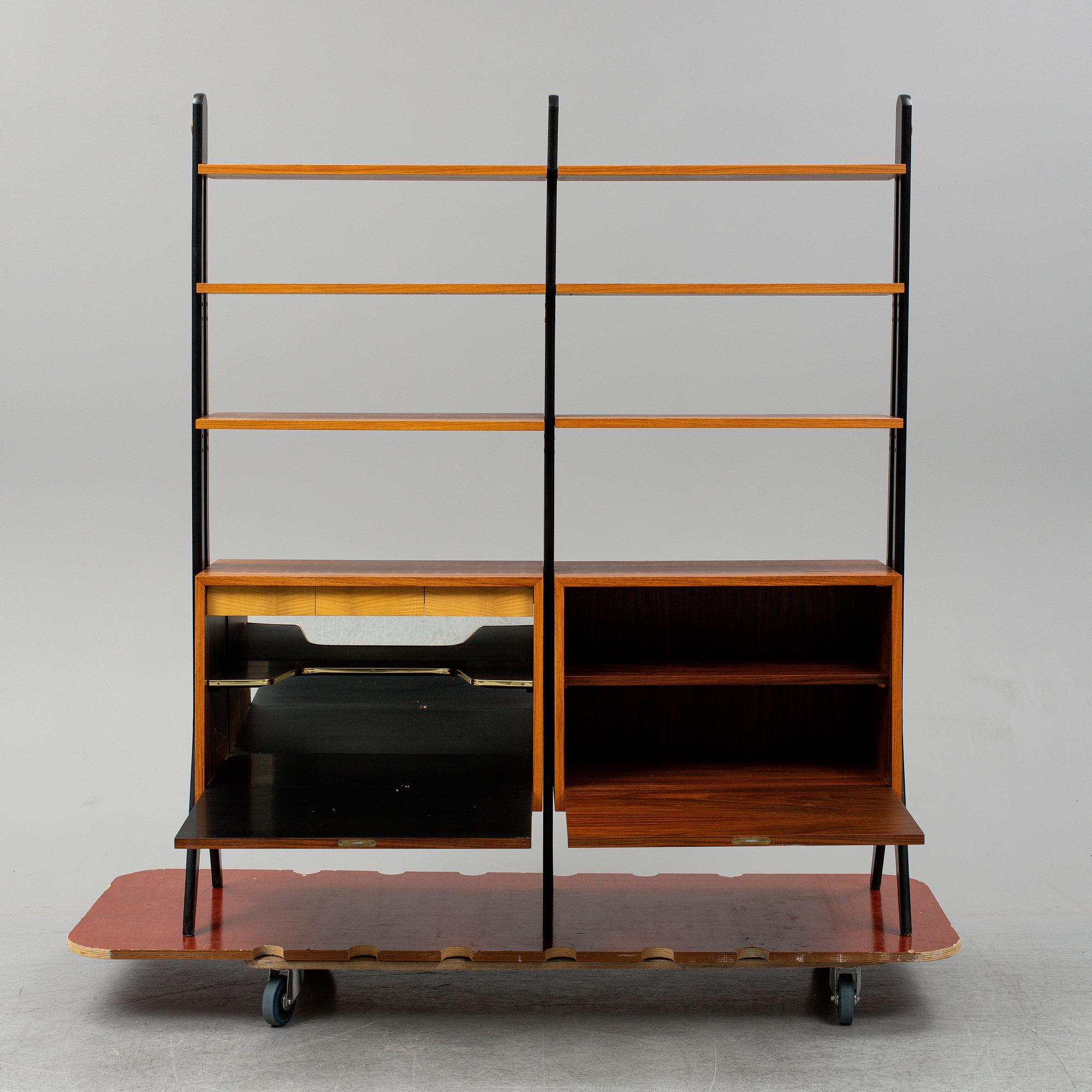 A 1950s-60s bookshelf.