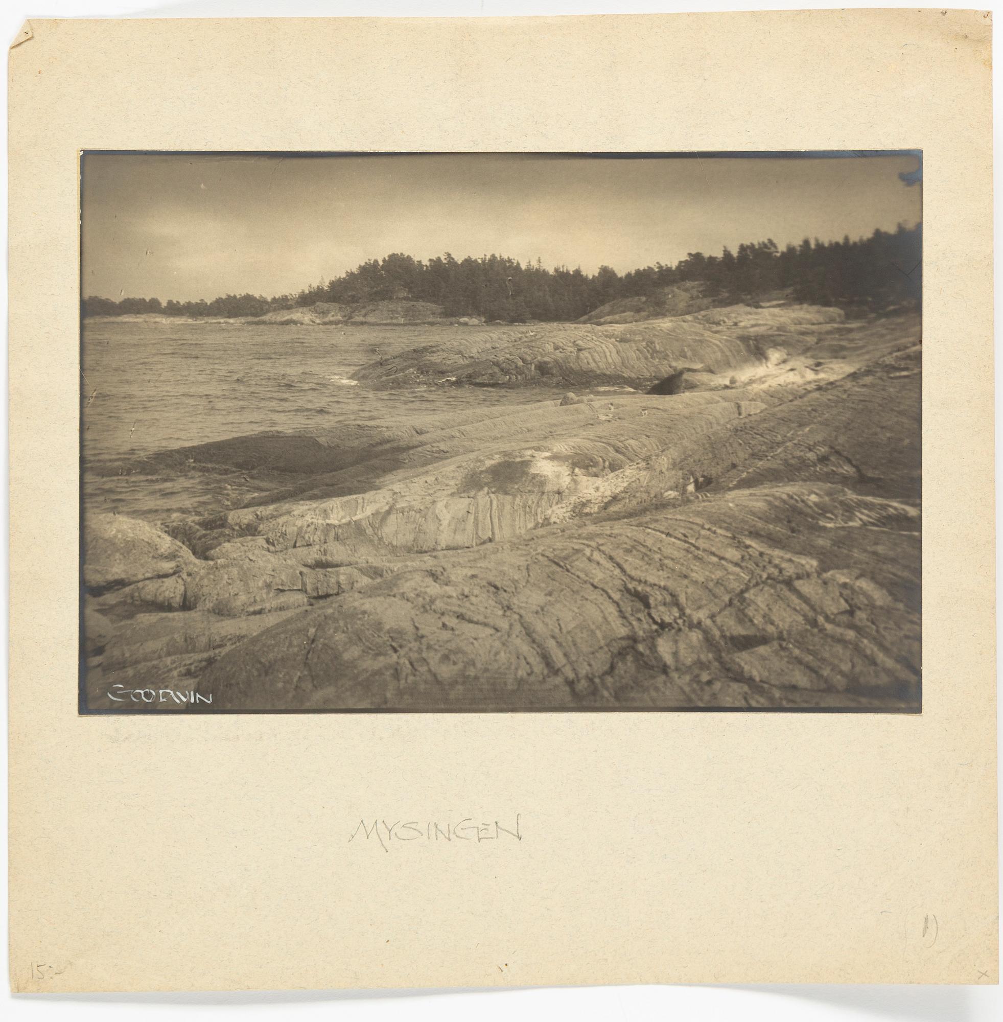 HENRY B. GOODWIN, 2 signed gelatin silver prints with motif from Mysingen.
