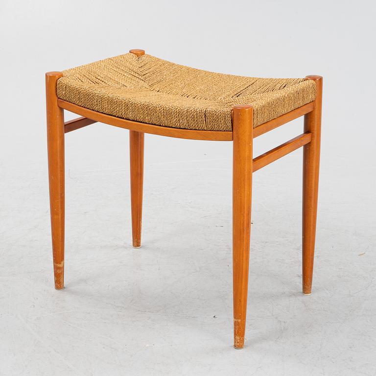 An beech wood stool from Gemla Diö, second half of the 20th Century.