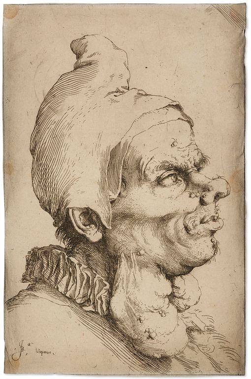 Jusepe de Ribera, "Cabeza grotesca grande".