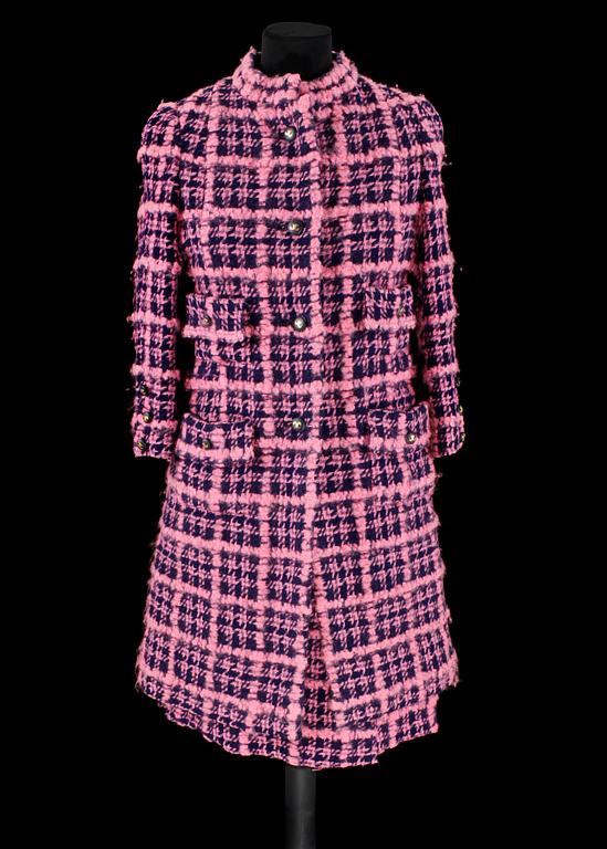 A 1960s two-piece ensemble consisting of coat and dress by Rachelle Duprè.