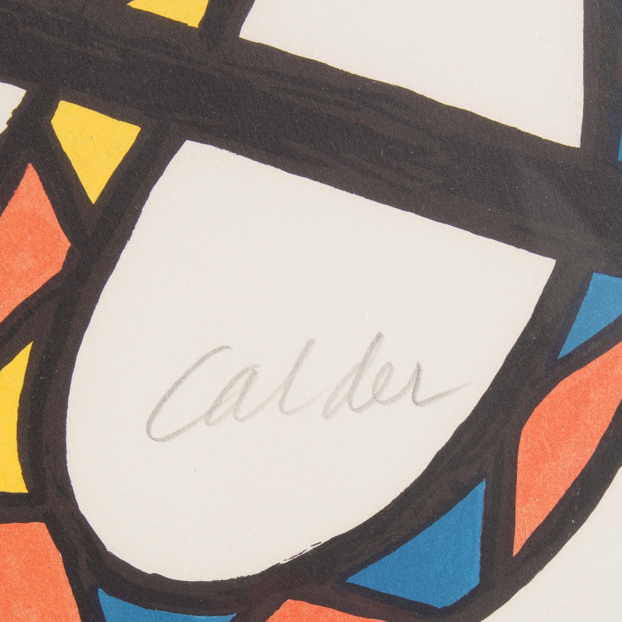 ALEXANDER CALDER, lithograph in colours, signed in pencil and numbered E.A.