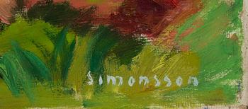 Birger Simonsson, oil on canvas, signed.