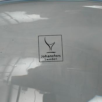 Astrid Gate, skål, glas, "Trollslända", Johansfors, Limited Edition, nr 62/299.