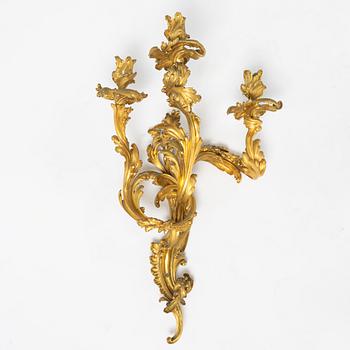 A Neo-Rococo Louis Philippe wall sconce, late 19th Century.