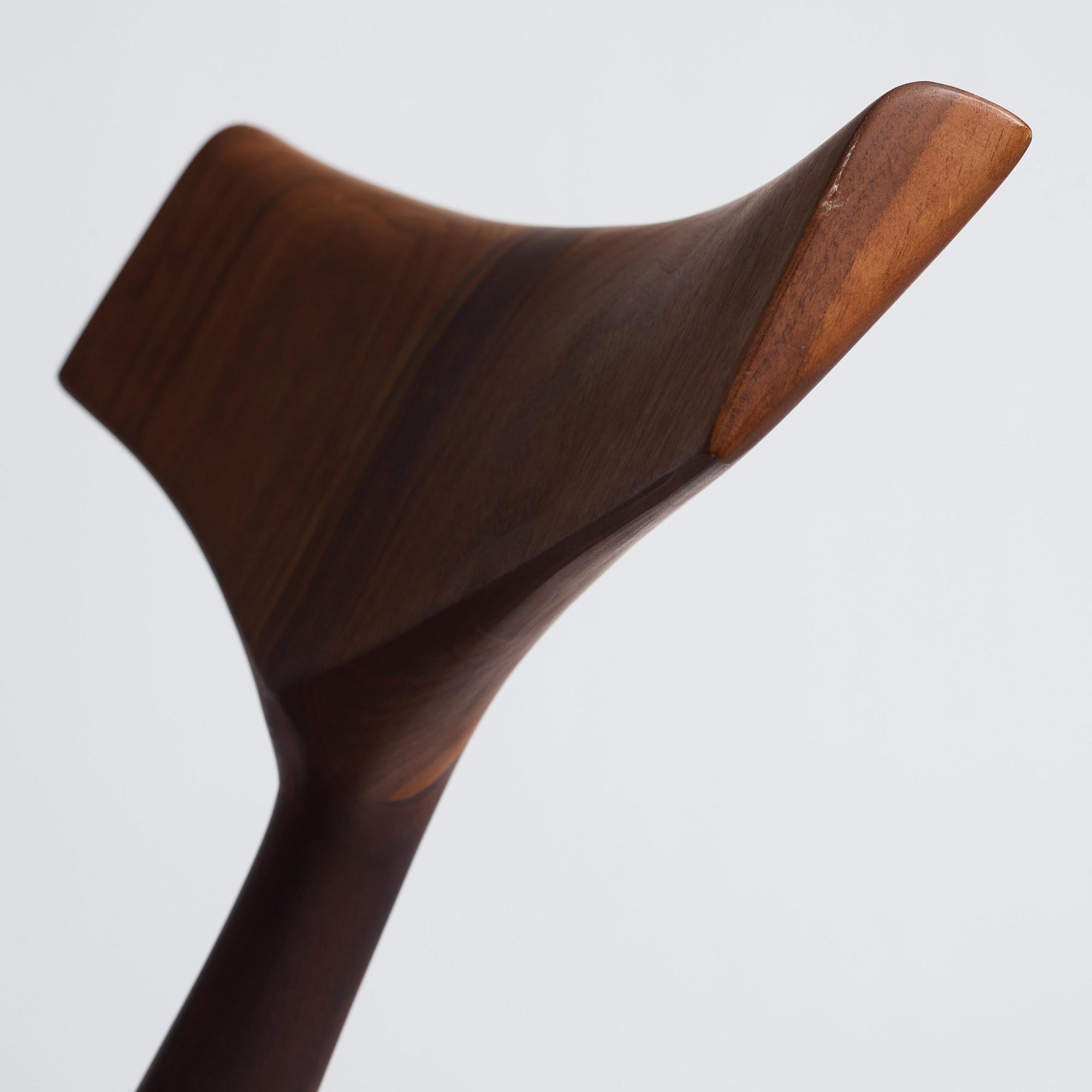 Morten Stenbæk, a "Whale Chair", No. 17, his own studio, Denmark, 2018.