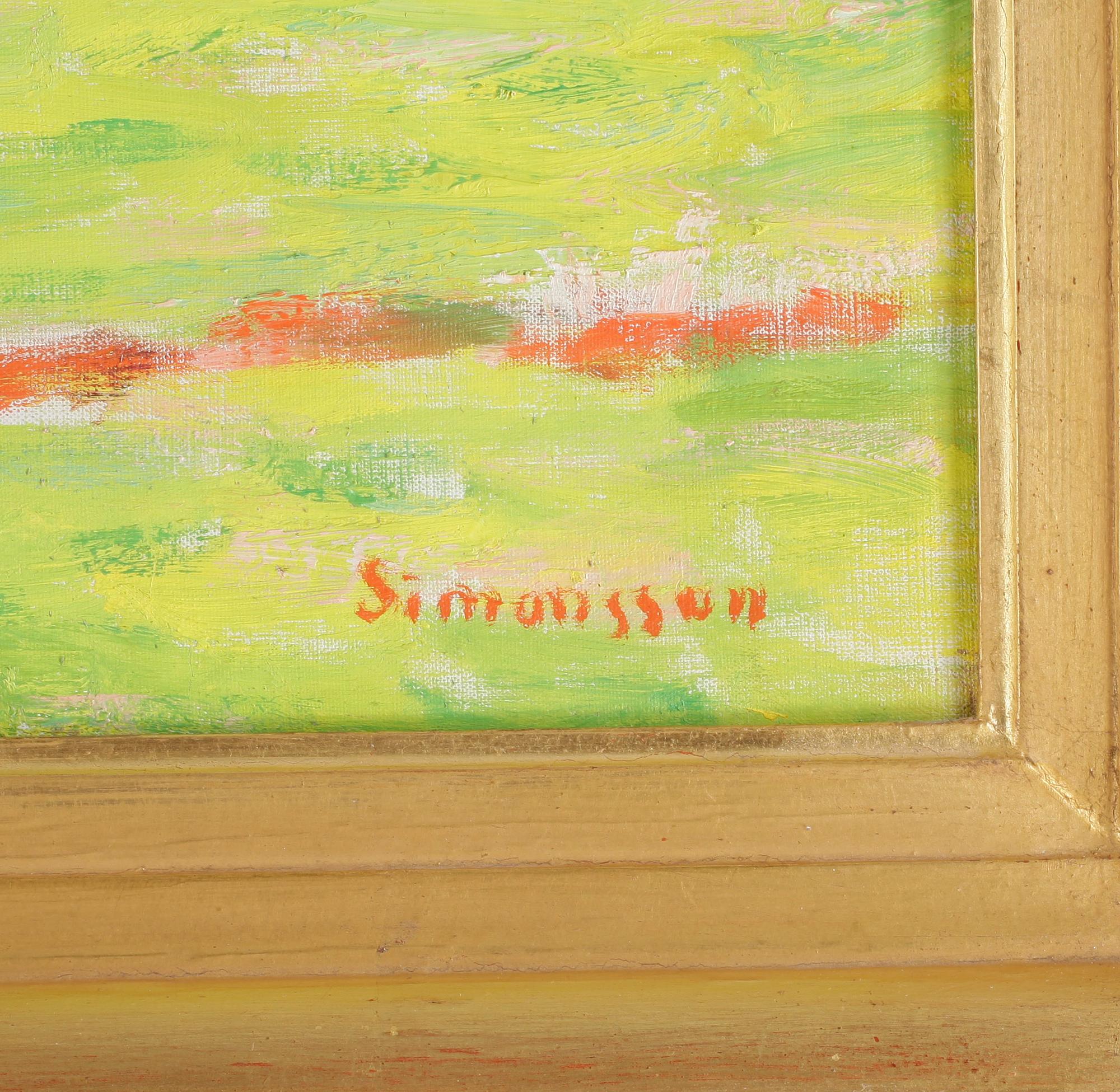 BIRGER SIMONSSON, olja på duk, signerad.