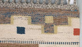 CARPET. "Bruna heden". Flat weave. 252 x 172 cm. Signed AB MMF.