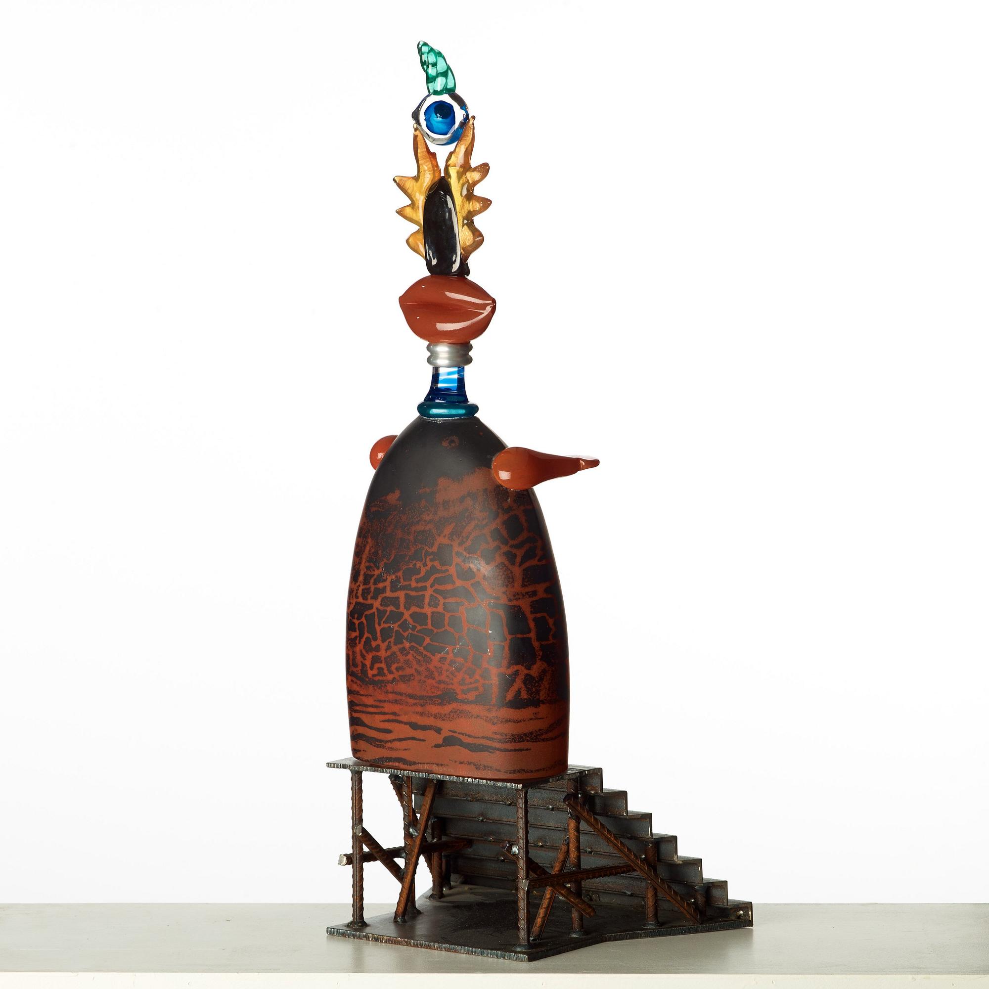 Kjell Engman, a glass sculpture, Kosta Boda, Sweden 1993.