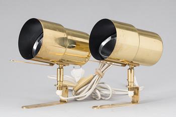 SÄNGLAMPOR, ett par.  Hans Agne Jakobsson OMI.