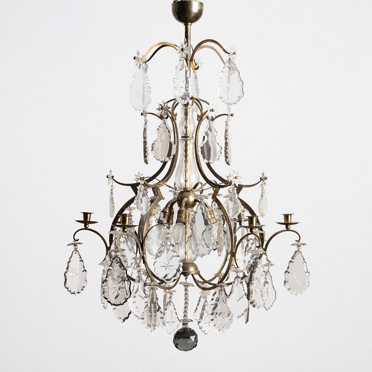 Ljuskrona, rokokostil, 1900-talets första hälft.