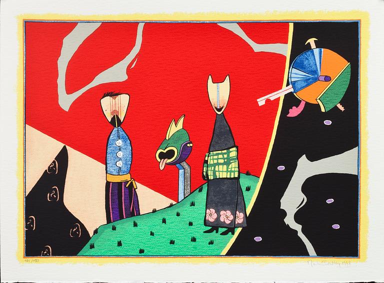 MARTIN BRADLEY, färgserigrafi, signerad och numrerad 101/150.