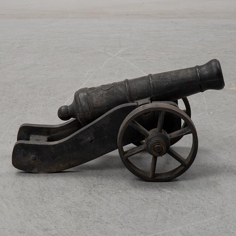 Two Swedish cast iron cannons, Stafsjö bruk, second half of the 20th century.