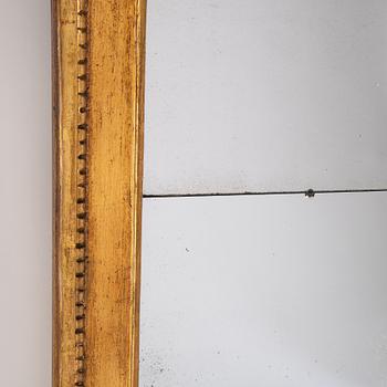 A gilt mirror, Stockholm, second half of the 18th Century.