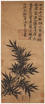 1086. A scroll painting of bamboo, after a Song dynasty painting, probably late Qing dynasty / 20th Century.