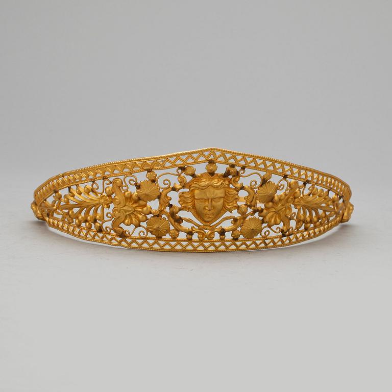 TIARA, bronserad mässing, empirestil, 1900-talets början.