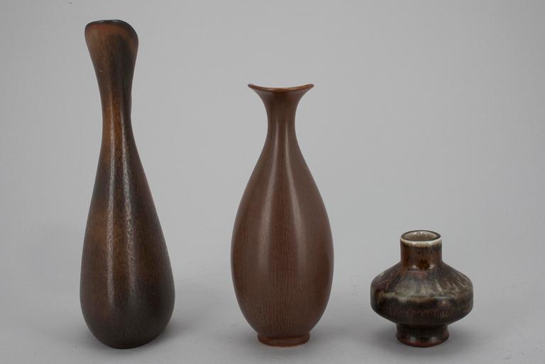 KANNOR, 2 st. samt VAS, keramik, Gustavsberg och Rörstrand.