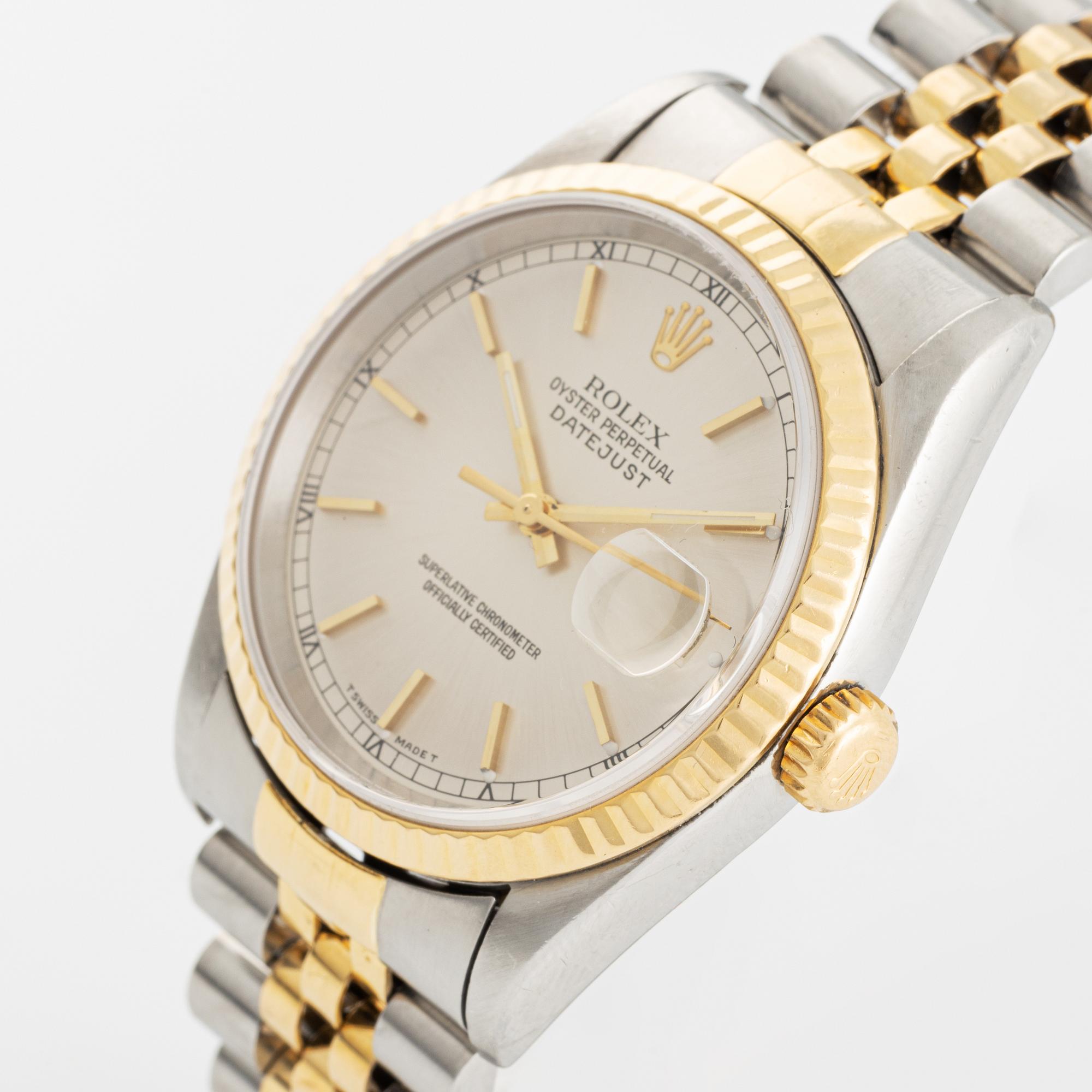 Rolex, Oyster Perpetual, Datejust, wristwatch, 36 mm.