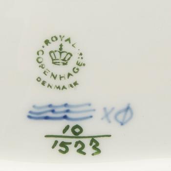 A bowl and plate Royal Copenhagen Denmark later part of the 20th century.