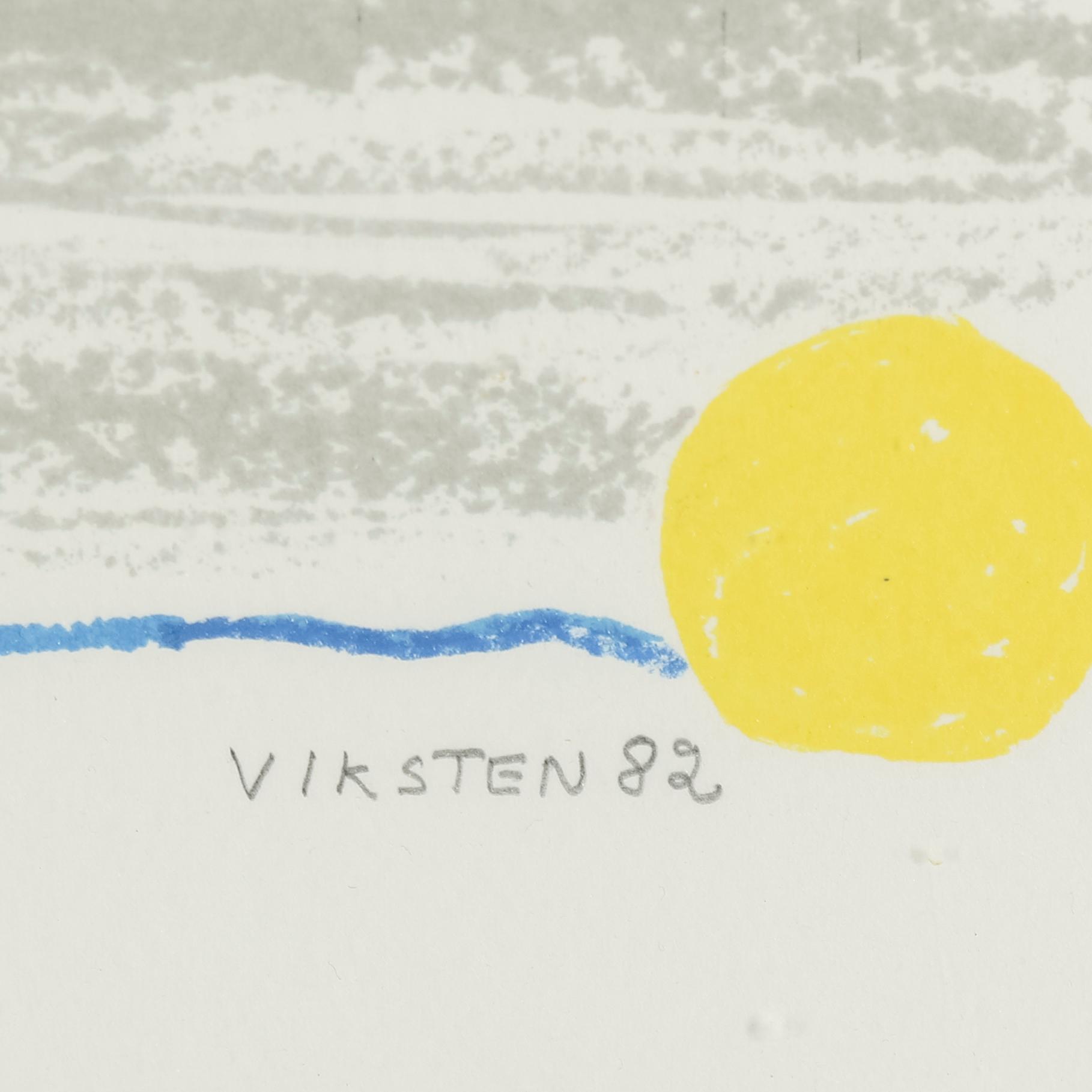 HANS VIKSTEN, LLithographs in colour, 3, signed.