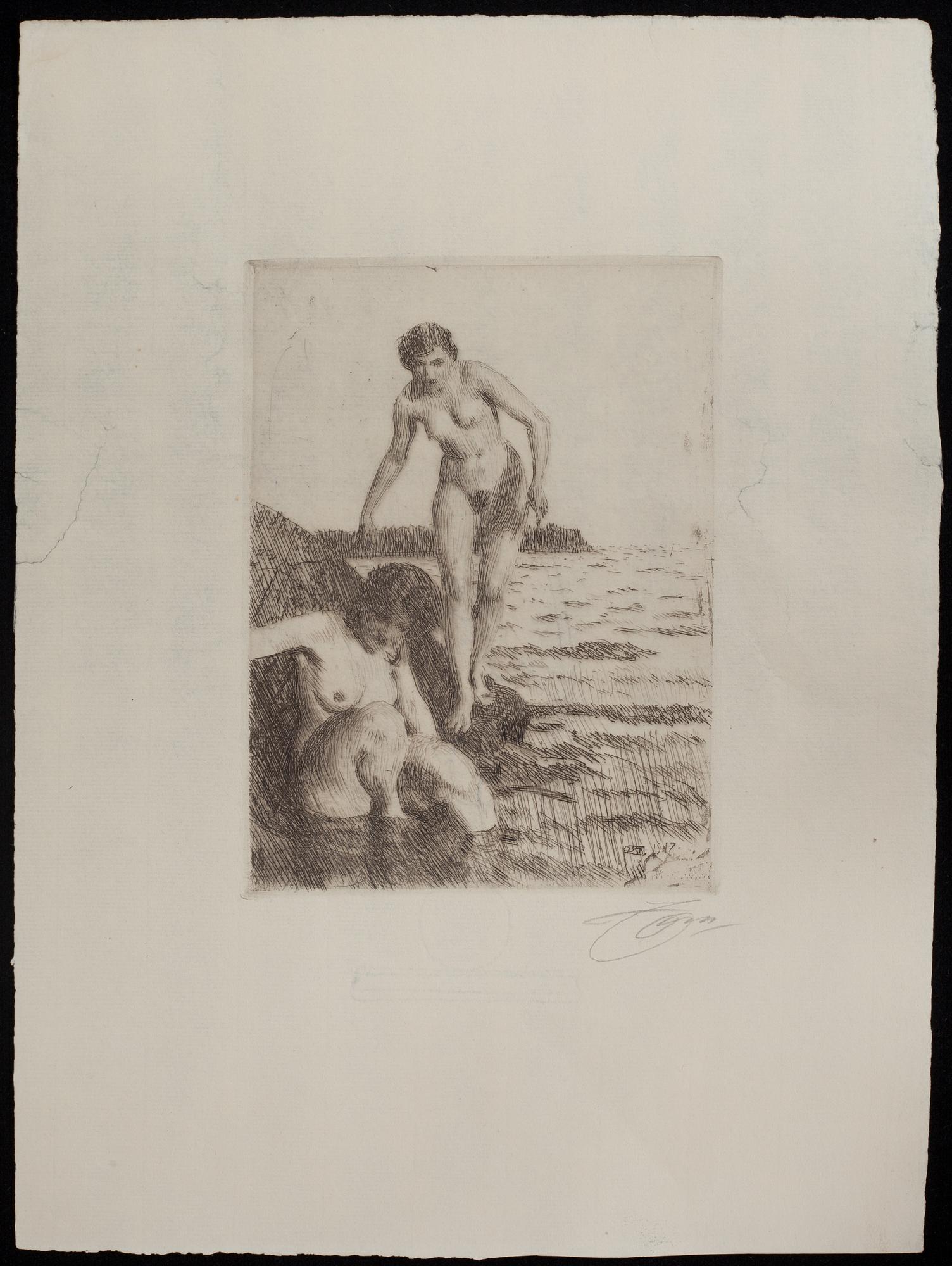 ANDERS ZORN, etsning, signerad.