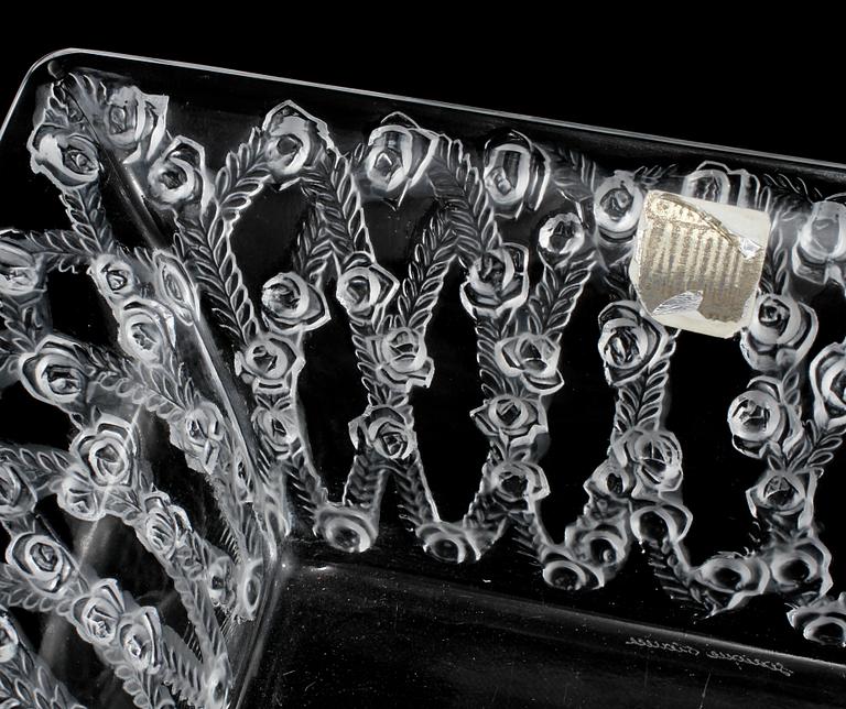 SKÅLFAT, glas, Lalique, 1900-talets andra hälft.