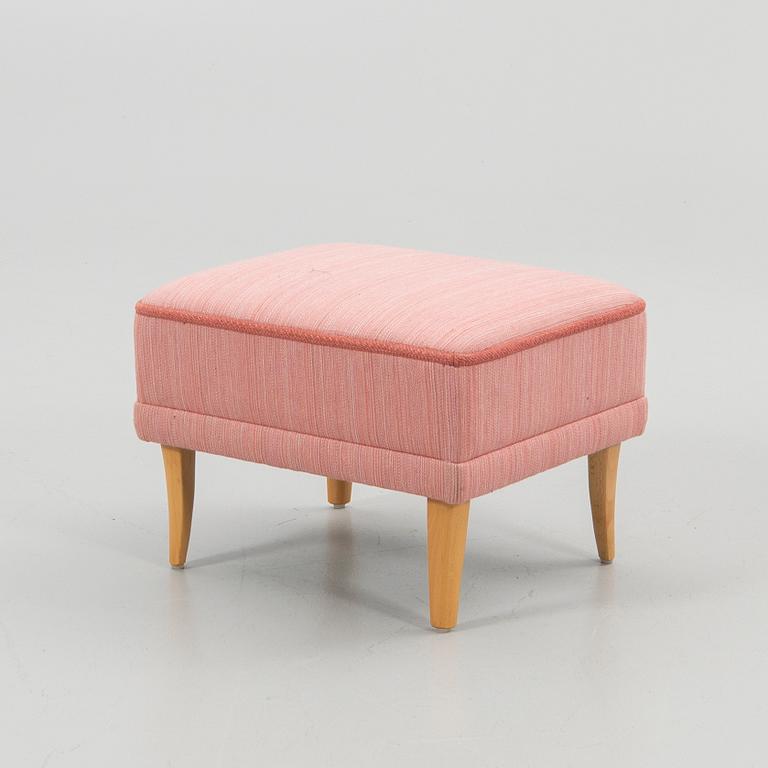 Carl Malmsten, Armchair with footstool, "The Giant Toad", second half of the 20th century.