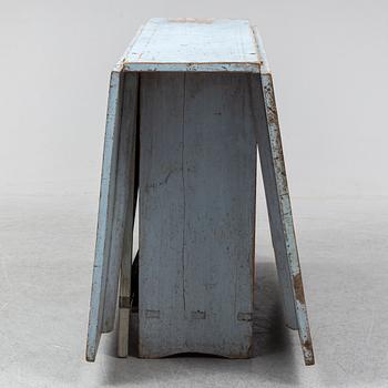 A 18th Century painted gate leg table.