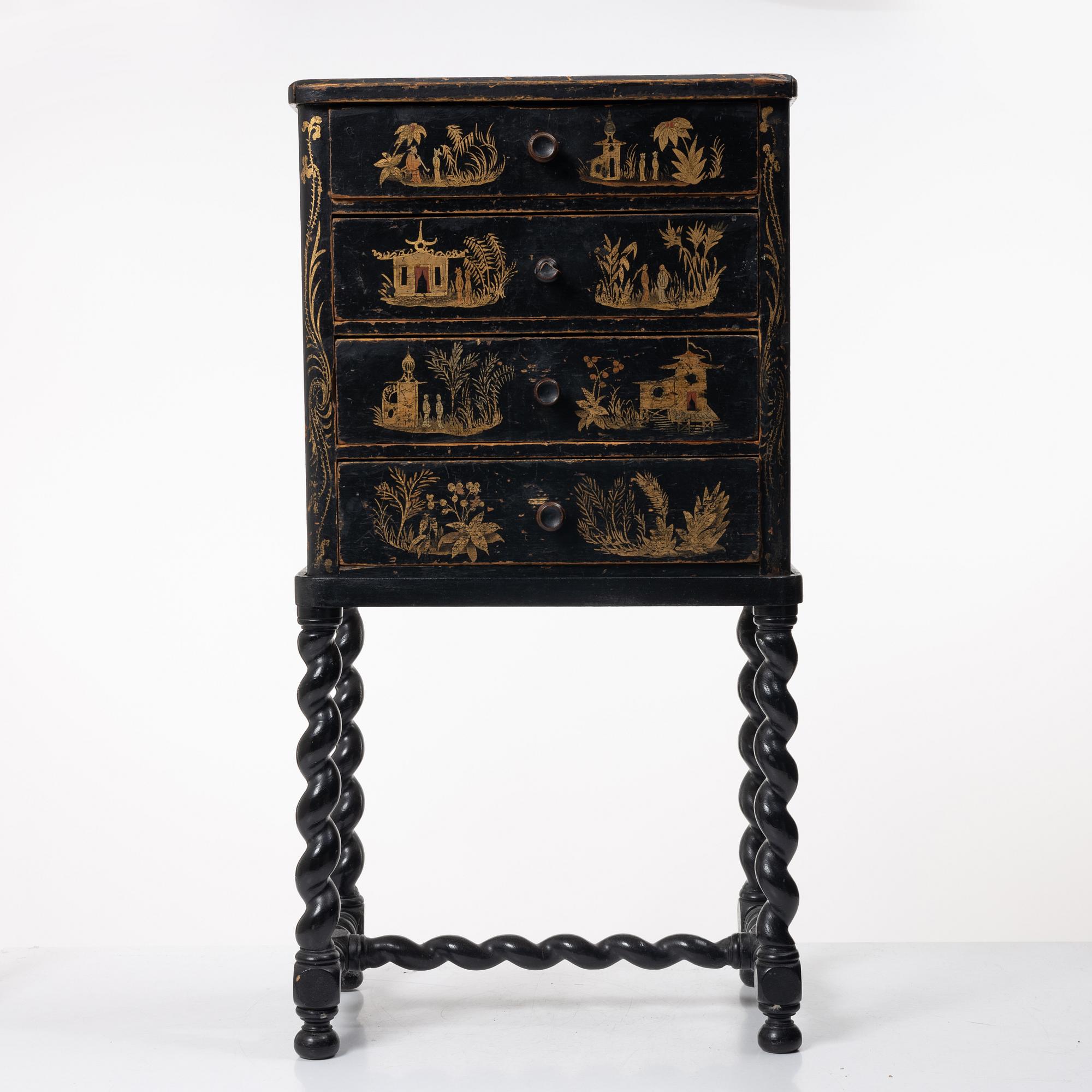 Miniature chest of drawers, circa 1900.