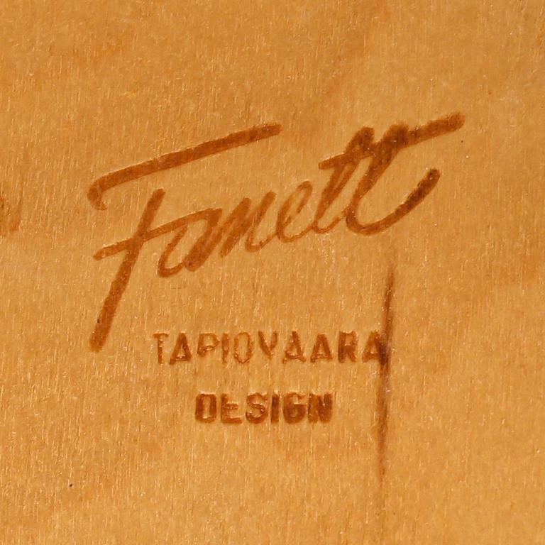 STOLAR, 2 st, "Fanett", Ilmari Tapiovaara, Edsbyverken, 1950-tal.