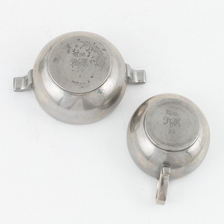 Sylvia Stave eller Nils Fougstedt, kaffeservis, 3 delar, C.G. Hallberg, 1941.