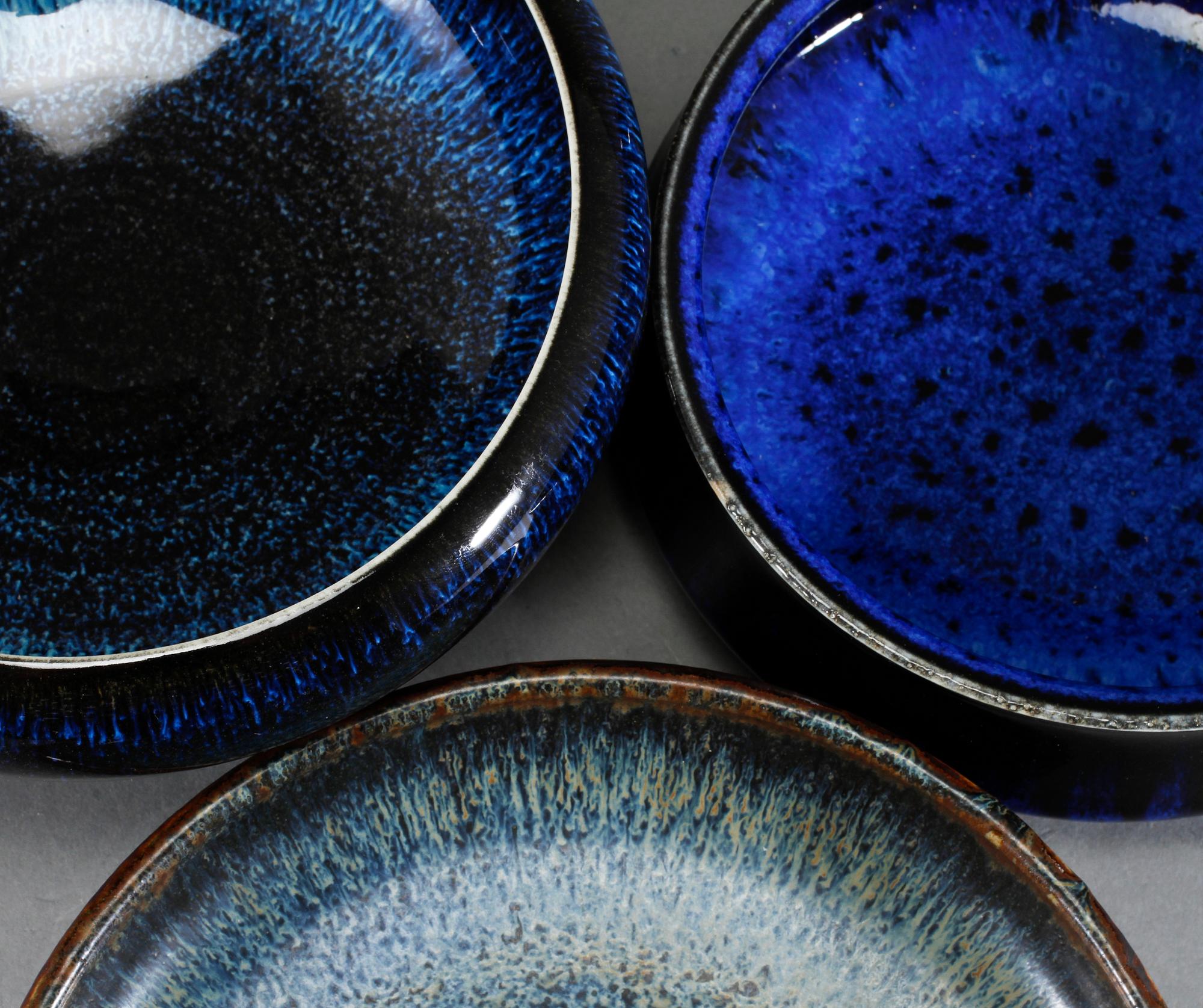 FAT sam SKÅLAR, 2 st, stengods, Carl Harry Stålhane, Rörstrand, 1900-talets mitt.