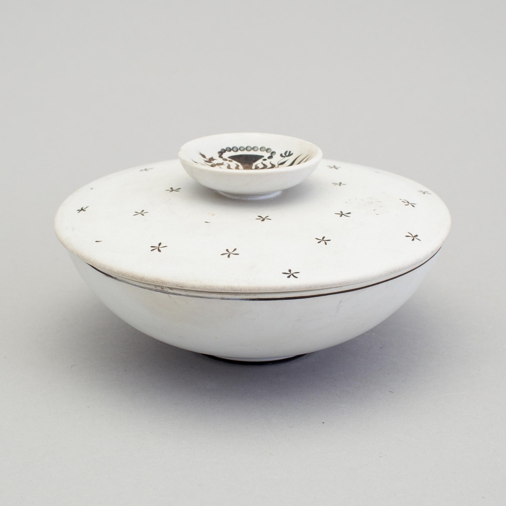 STIG LINDBERG, a lot of seven pieces of "Grazia" items, Gustavsberg 1950/60s.