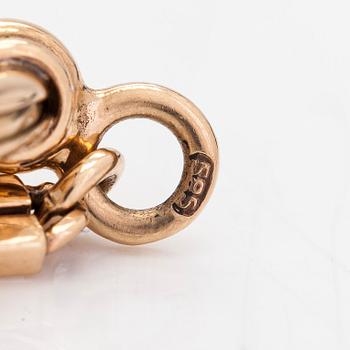 Klockkedja, 14K guld.