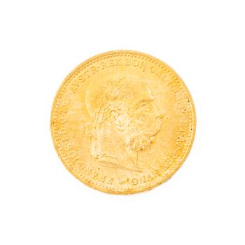 Gold coin, Austria-Hungary, 20 Corona, 1895.