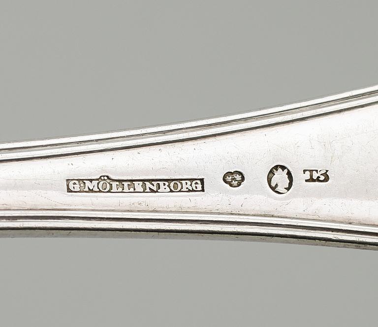 RAGUSKED, silver, Gustaf Möllenborg, Stockholm 1825. Vikt ca 134 gram.