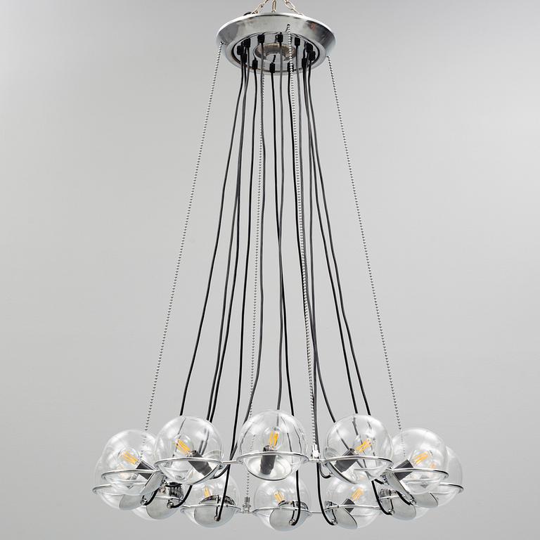 Gino Sarfatti, a '2109/Le Sfere' chandelier, Flos, Italy.