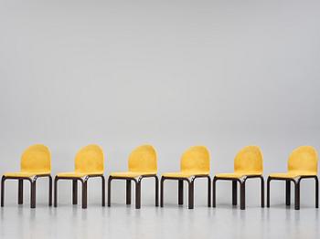 Gae Aulenti, stolar, sex stycken, "Orsay", Knoll International, Italien, efter 1976.