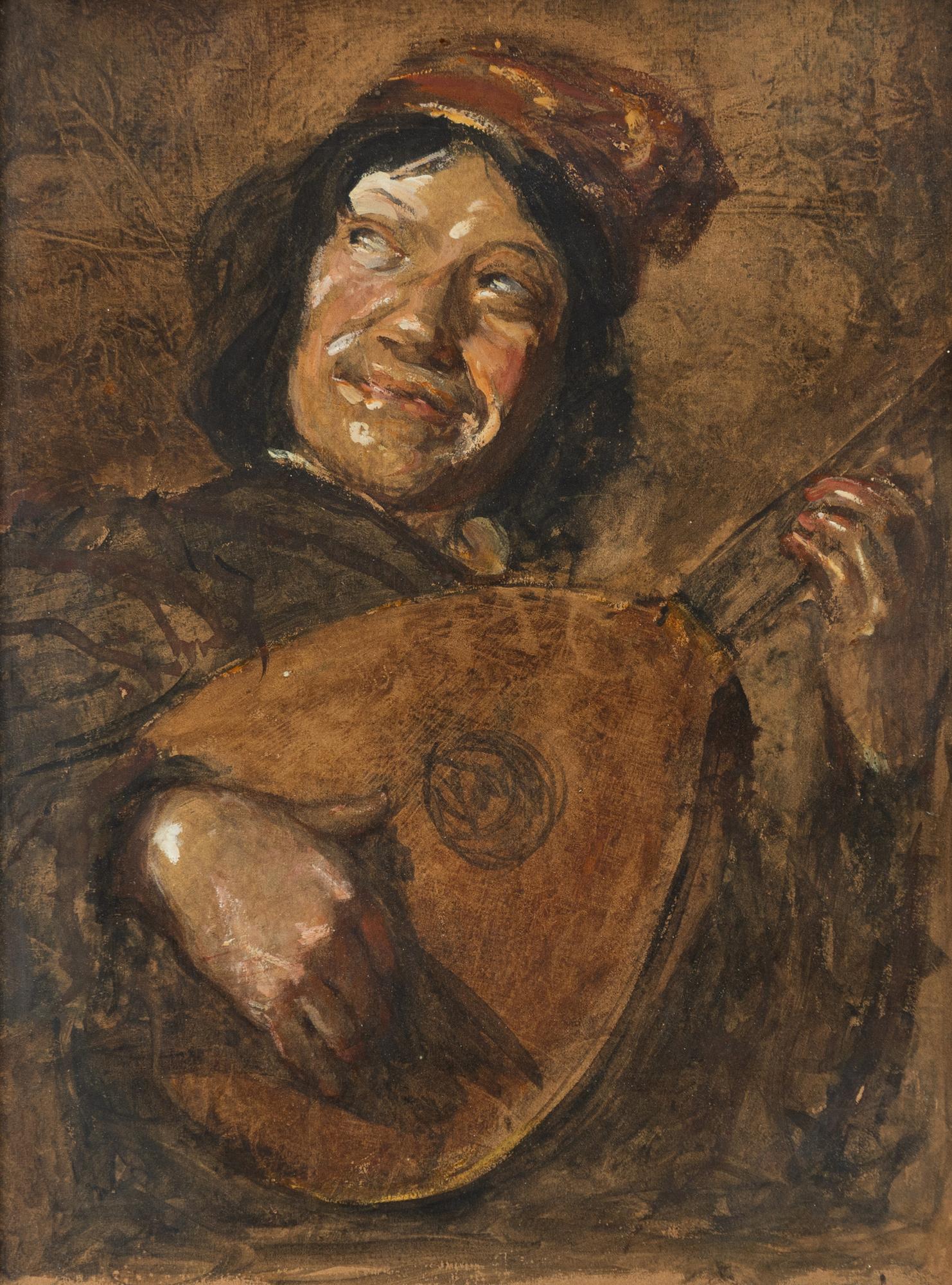 Ernst Josephson, "Narren" (Sketch copy after the oil painting by Judith Leyster in the Rijksmuseum in Amsterdam).
