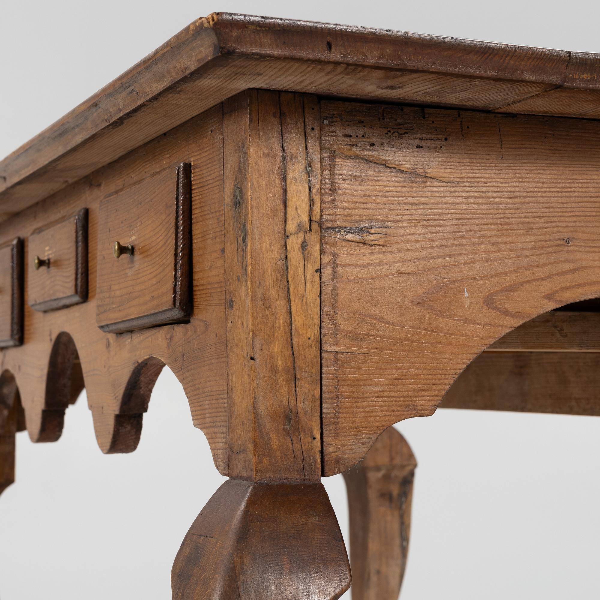 A Baroque desk, probably Norway, 18th century.