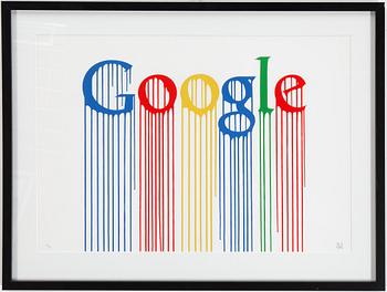 ZEVS, “Liquidated Google”, screen print in color, signed and numbered 74/75.
