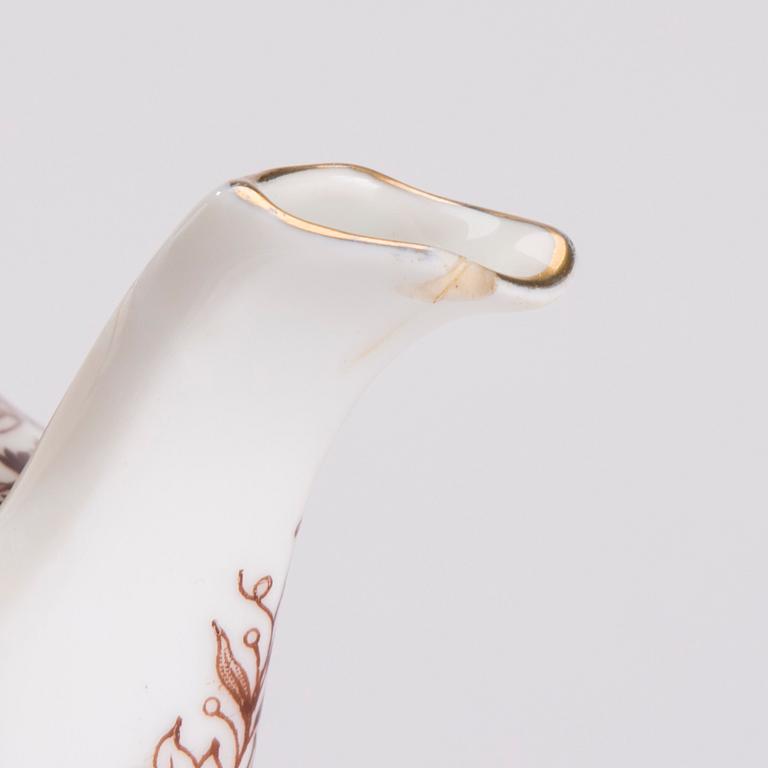 SERVISDELAR, 5 st, porslin, "Singapore", Arabia 1917-27 och 1932-49.