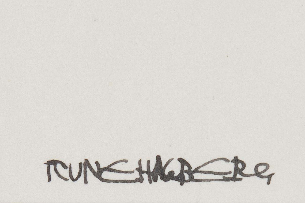 Rune Hagberg, ink on paper, signed.