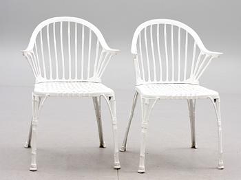 TRÄDGÅRDSSTOLAR, 4 st, 1900-talets andra hälft.