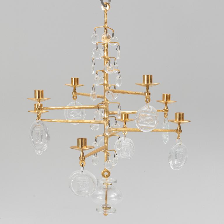 Erik Höglund, a chandelier, Boda Smide, second half of the 20th Century.