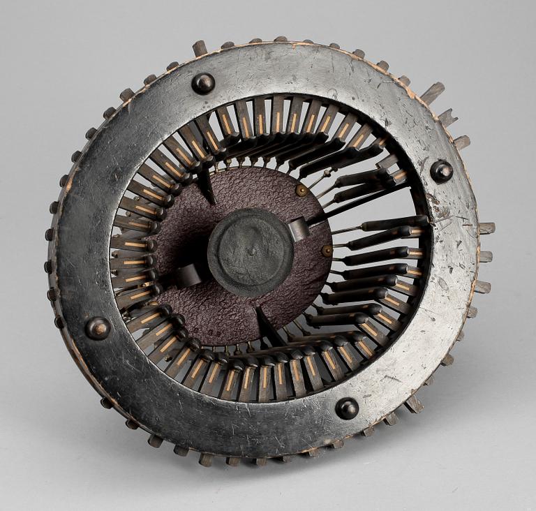 HATTSTOCK, metall och trä, Allié Maillard, Paris, 1800/1900-tal, brickmärkt.