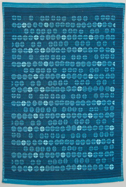 Ingrid Dessau, double-woven bu machine, approximately 200 x 134 cm.