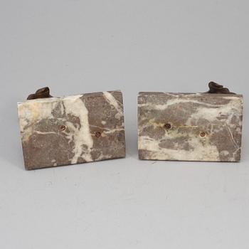 A pair of art déco book ends, 1930s.
