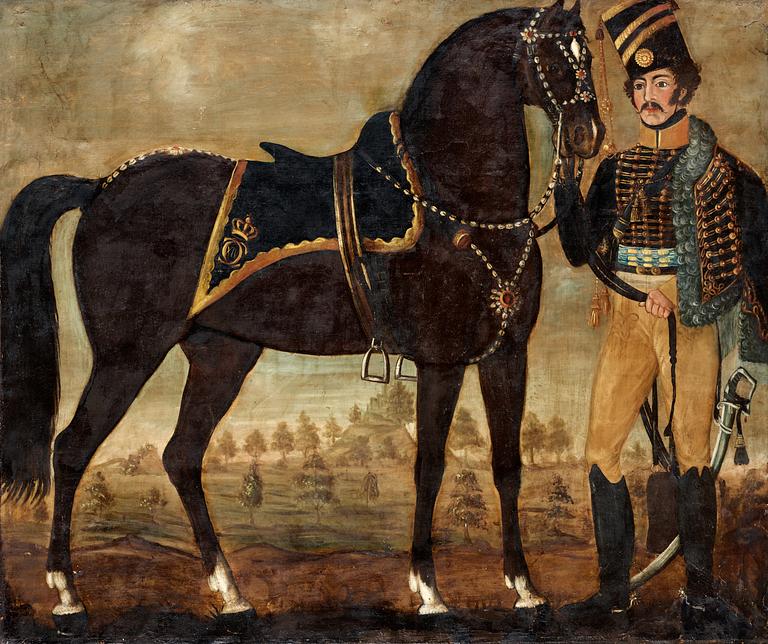 Equestrian portrait.