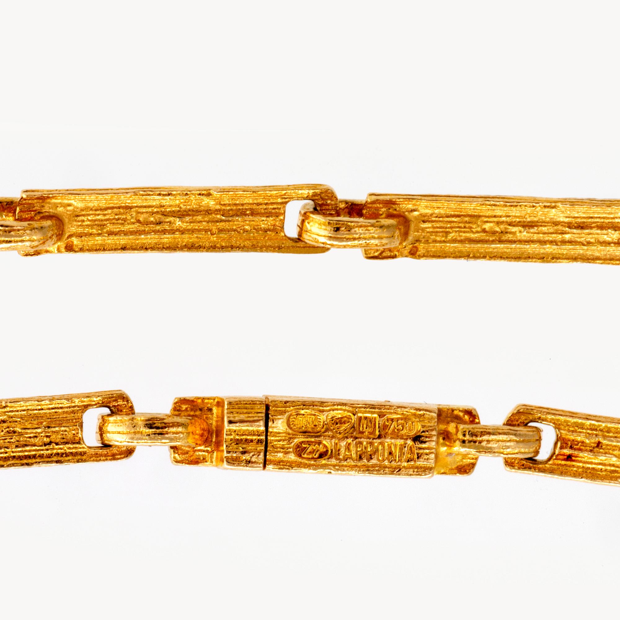 Björn Weckström, a 18K gold necklace, Lapponia.